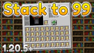 How to stack UNSTACKABLE items in Minecraft Java edition 1205 [upl. by Lahey843]