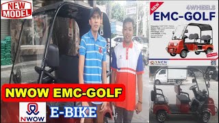 NEW MODEL NWOW EMCGOLF  4 WHEELS EBIKE REVIEW WITH PRICE [upl. by Nnaylime]