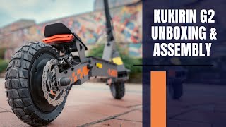 KuKirin G2 Electric Scooter Unboxing Assembly amp First Look [upl. by Arihsa]