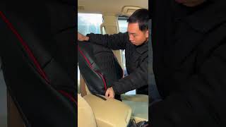 Custom fit Toyota Prado EKR custom black rear seat cover for Toyota toyota ekrcover seatcover [upl. by Annairb]