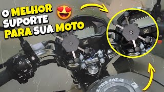 COMO INSTALAR SUPORTE DE CELULAR PARA MOTO suporte garra com carregador [upl. by Saxena]