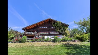 SOLD  VENDU  18th Century Majestic Chalet in Gryon Swiss Alps svendutoit sothebysrealty gryon [upl. by Heilman392]