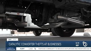 Catalytic converter thefts at businesses [upl. by Einehpets]