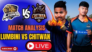 Lumbini Lions vs Chitwan Rhinos  NPL 2024 Live Match  Full Analysis amp Live Score [upl. by Oicirtap]