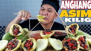 MANGGANG HILAW WITH SUPER CHILLI BAGOONG amp SUKA MUKBANG  MUKBANG PHILIPPINES [upl. by Immat]