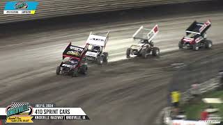 Knoxville Raceway 410 Highlights  July 6 2024 [upl. by Brandice973]