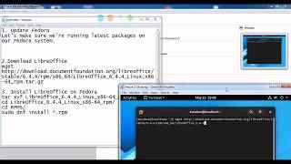 Installation of LibreOffice and GIMP in Fedora 31 [upl. by Hedvige789]