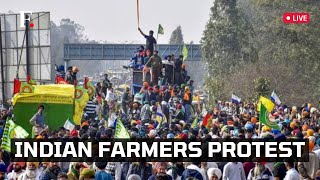 LIVE Indian Farmers Stage Protest in New Delhi Amidst Ongoing Price Legislation Standoff [upl. by Dellora20]