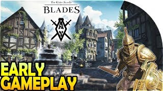 THE ELDER SCROLLS BLADES EARLY GAMEPLAY FREE Looting Adventure  BASE  CITY BUILDING MOBILE GAME [upl. by Thirzia]