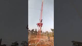 80M Guyed Tower Installation [upl. by Piks]