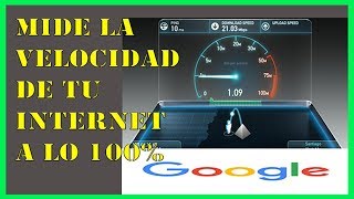 ✅ Como MEDIR LA VELOCIDAD DE MI INTERNET AL 100【Metodo Recomendado】 [upl. by Irrem]