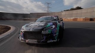 RAW Footage  HKS GT86 Drifting Tsukuba Circuit Taniguchi NOB [upl. by Llecram]