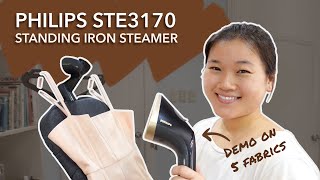 Philips STE3170 Standing Garment Iron Steamer Review amp Demo 💨 [upl. by Telrahc]