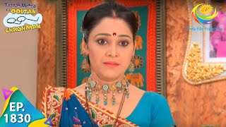 Taarak Mehta Ka Ooltah Chashmah  Episode 1830  Full Episode [upl. by Akerdal140]