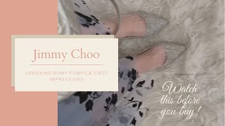 Jimmy Choo Romy 60 Pumps unboxing outfit ideas amp why you should wait for a sale jimmychoo outfit [upl. by Gisele309]