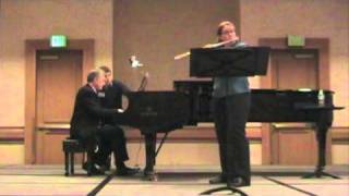 Martinu First Sonata for Flute I Allegro moderato performed by Kristen Stoner and Tim Carey [upl. by Egief]