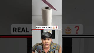 REAL OR CAKE 🎂❓ Comment answer shorts cakeorfakechallenge [upl. by Amorette]