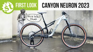 Canyon Neuron 2023 First Look A Very Rejigged Trail Bike [upl. by Aliehc]