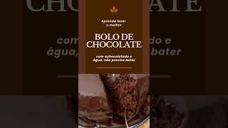 O melhor bolo de chocolate Não precisa de batedeira bolo chocolate chocolatecake receitafacil [upl. by Aenit865]