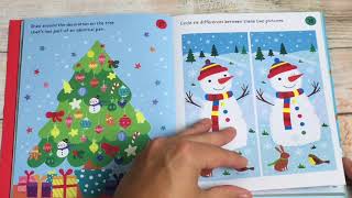 A Look Inside The Usborne Christmas Puzzle Pad Book [upl. by Lewanna]