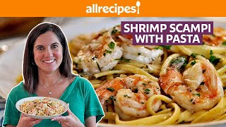 How to Cook Shrimp Scampi with Pasta  Get Cookin  Allrecipes [upl. by Marlon897]