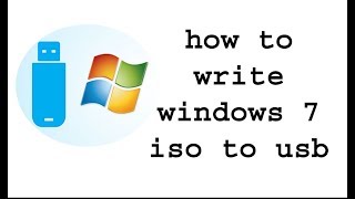 how to write windows 7 iso to usb [upl. by Warfield]