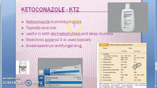 Pharmacology 775 c AntiFungal Drugs Ketoconazole Fluconazole Itraconazole Voriconazole triazole [upl. by Cone825]