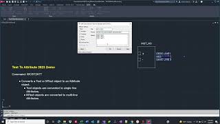 Text To Attribute 2023 App Demo ver 2023000  AutoCAD 2023 [upl. by Delaine]
