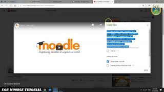 How To Embed a YouTube Video in Your Moodle Course [upl. by Am68]