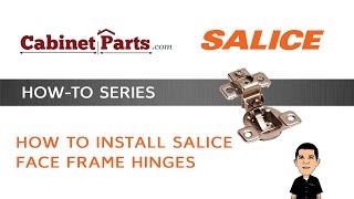 How to Install Salice Excenthree Faceframe Hinges  Cabinetpartscom [upl. by Rennane]