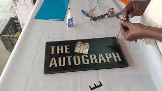 Customise LED Name Board Work [upl. by Adyam]