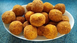 Çıtır Çıtır Patates Topları Tarifi  Potato Balls Recipe  Bizim Terek Yemek Tarifleri [upl. by Veradis801]