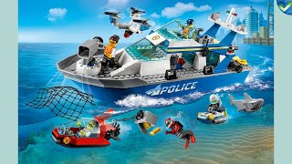 60277 Police Patrol Boat LEGO® City Manual at the Brickmanuals Instruction Archive [upl. by Chasse]