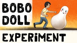 The Bobo Doll Experiment  Albert Bandura on Social Learning [upl. by Hakilam]