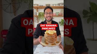 OAT BANANA PANCAKES  HEALTHY PANCAKE RECIPE  SUNDAY BREAKFAST shorts [upl. by Ablem529]