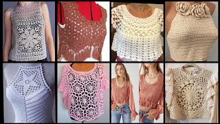 Most Beautiful amp Stylish Crochet Tunic TopBlouses Designs Ideas 2024 [upl. by Liddle]