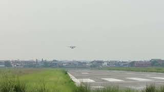 Nepal Army Skytruck NA064 conducting training flights at Bharatpur Airport In Low visibility Army [upl. by Analim]