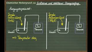 Exotherme amp endotherme Lösungsvorgänge [upl. by Jake]