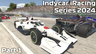 INDYCAR iRacing Series 2024  Part 1 [upl. by Rusert820]