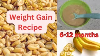 Weight Gain Baby Recipe Healthy Wheat Poridge Recipe for 612 monthsਕੜਾਹ ਪ੍ਰਸਾਦ Recipe in punjabi [upl. by Annaiuq]