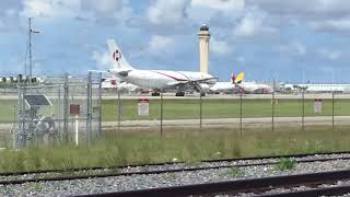 Aerounion a300F takeoff from Miami to Bogota [upl. by Rehsa169]