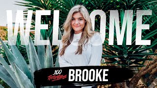 BrookeAB Joins 100 Thieves [upl. by Eesdnyl]