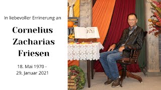 Begräbnisfeier von Cornelius Zacharias Friesen [upl. by Mag]