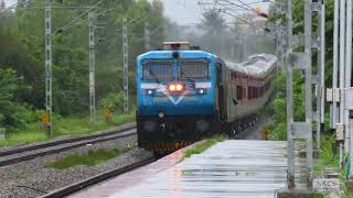 10 in 1 Diesel amp Electric Trains in Rain  Bengaluru  Hubballi  Shivamogga Route indianrailways [upl. by Garibold186]