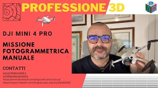 DJI Mini 4 Pro – Esecuzione missione fotogrammetrica con volo manuale [upl. by Auqcinahs]