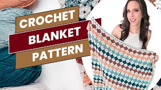 Colorful Hues Granny Crochet Blanket Tutorial [upl. by Bogosian]