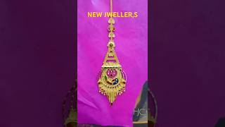 NEW JEWELLERS Fancy Mang Tika Latest design youtubeshorts fashion 2024 basti gold rudhauli [upl. by Attlee]