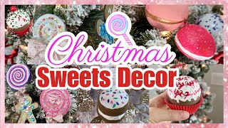 DOLLAR TREE CHRISTMAS DIY DECOR  CHRISTMAS CANDY SWEETS ORNAMENTS 🍭🍭🍭 [upl. by Onfroi538]