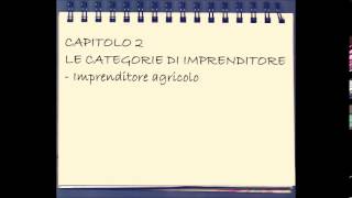 5 Diritto Commerciale  Diritto dellImpresa  Capitolo 2 parte I  Categorie di imprenditori [upl. by Hamo545]