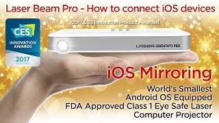 How to connect iPhone iPad or MacBook with Laser Beam Pro [upl. by Hoo455]